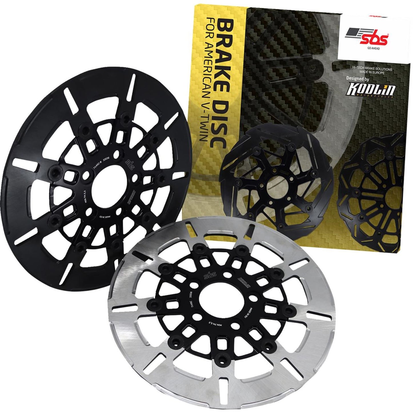 SBS Design "C" 9-Spoke Brake Rotor for Harley-Davidson [MPN: 7145C-B]_1703320