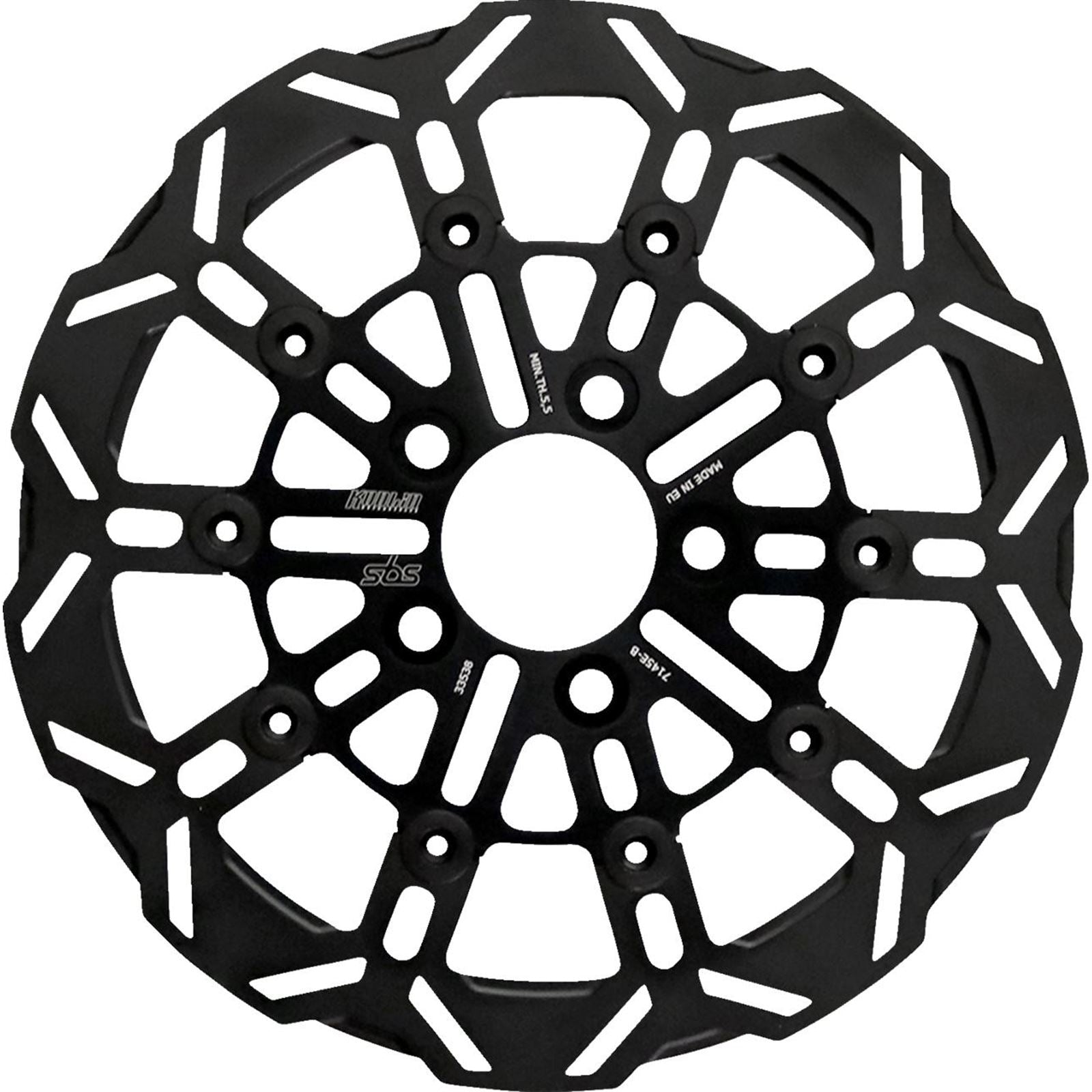 SBS Design "D" 10-Spoke Brake Rotor [MPN: 7145E-B]_1703315