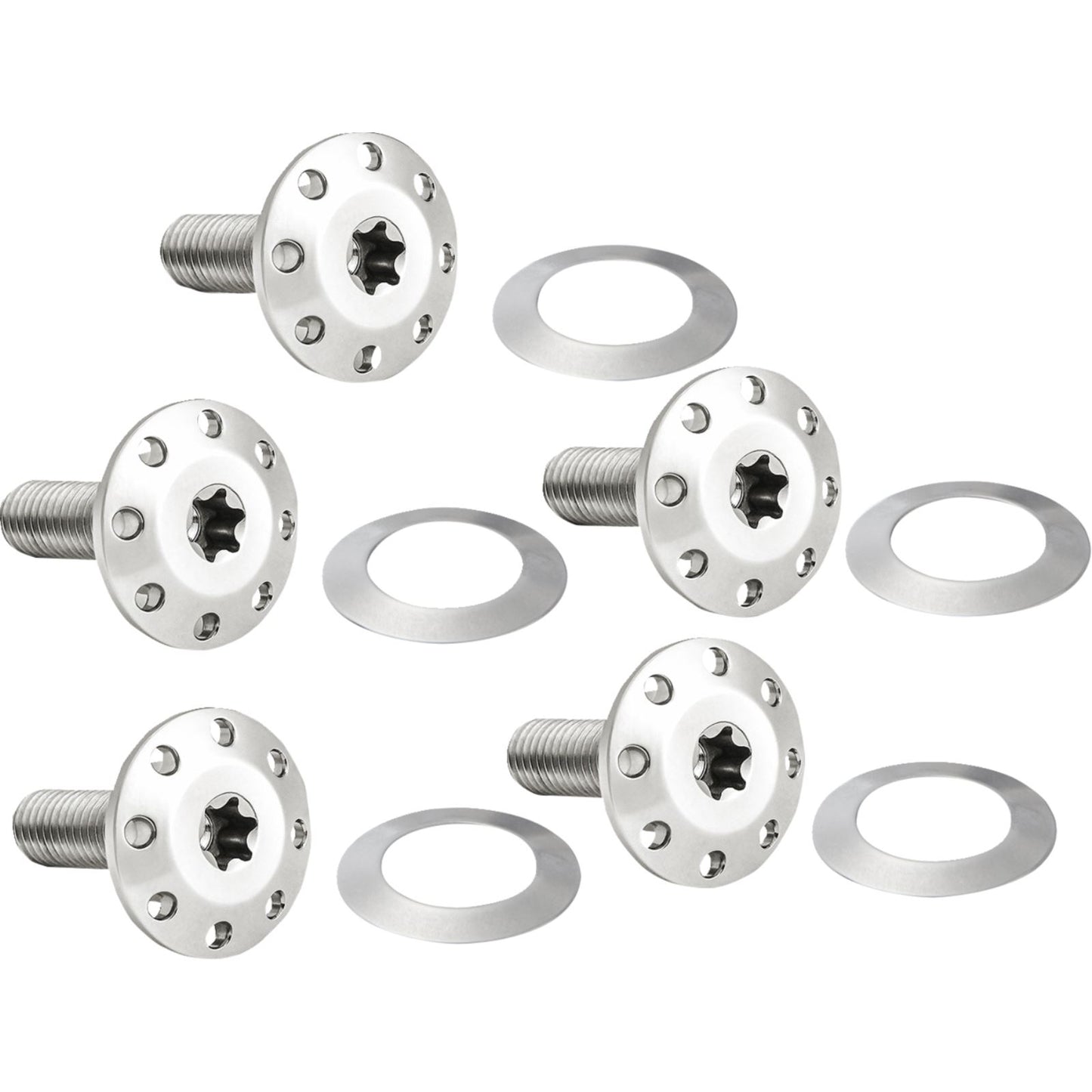 Arlen Ness Bolt Kit - Holeshot/Front/Floating/Brake Rotor - Polished - 5 Pack [MPN: 300-920]_1645076