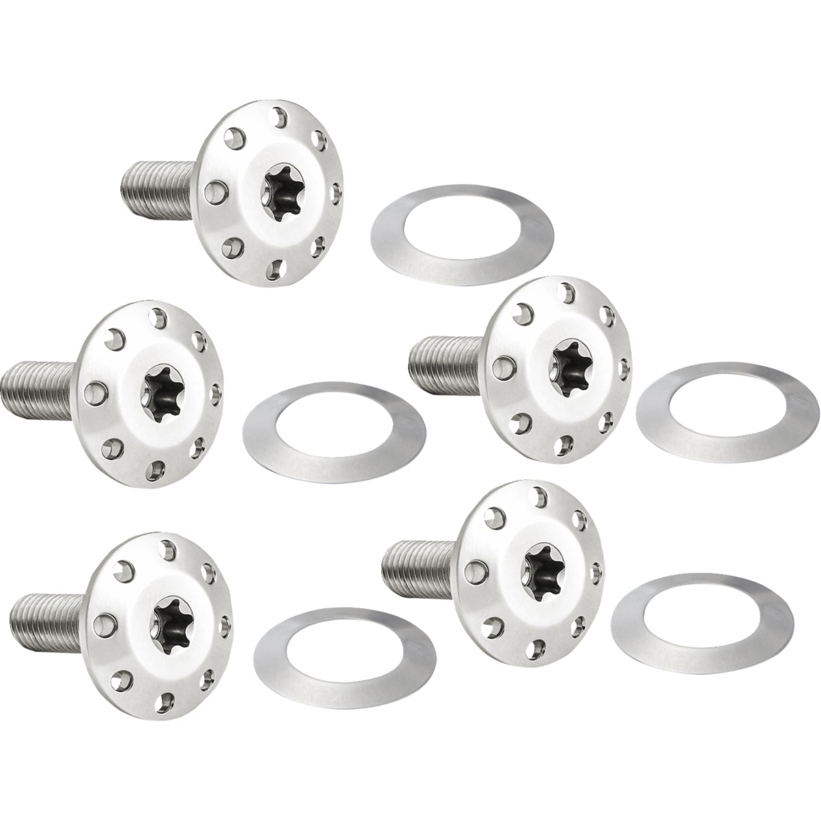 Arlen Ness Bolt Kit - Holeshot/Front/Floating/Brake Rotor - Polished - 5 Pack [MPN: 300-920]_1645076