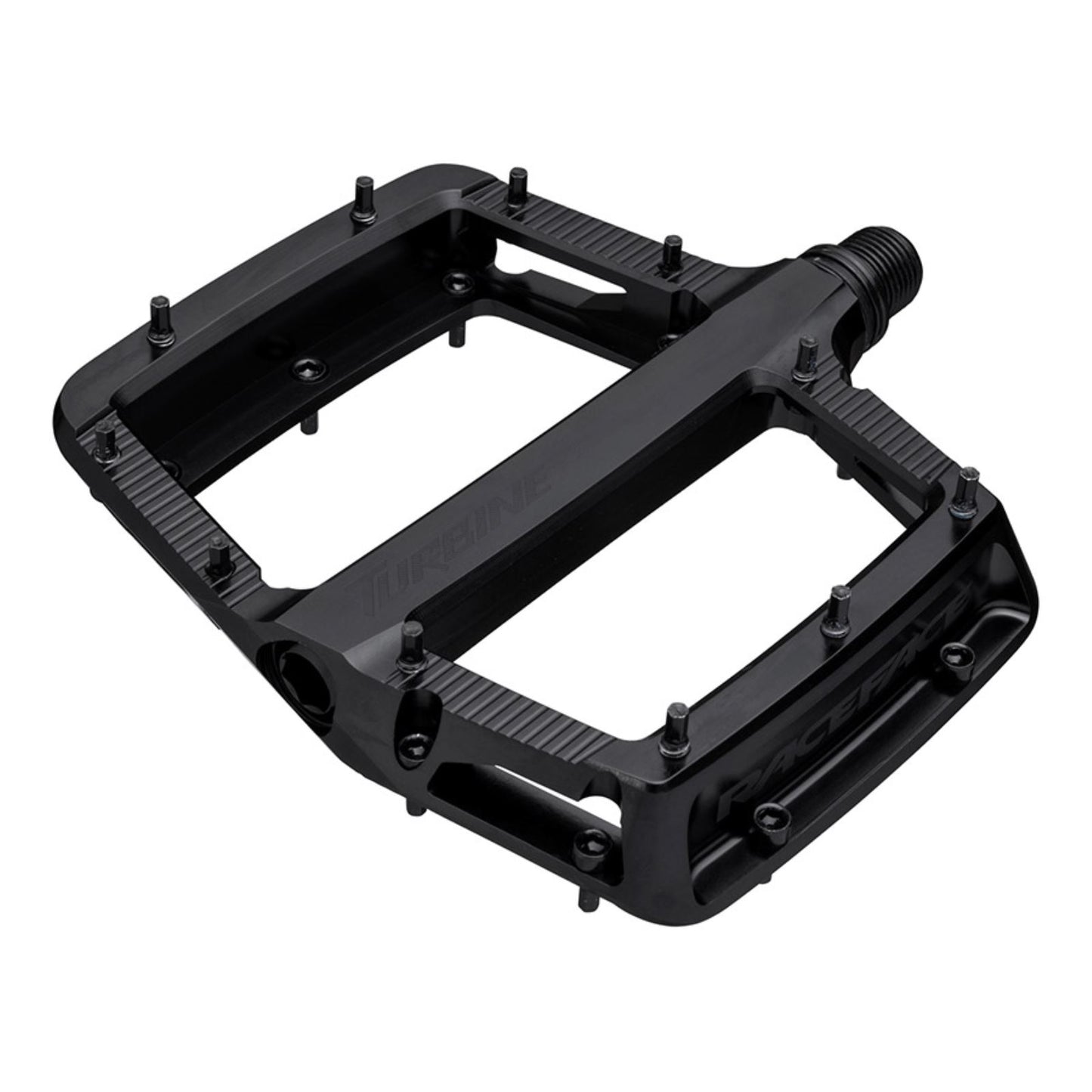 Race Face Turbine PlatForm Pedals - Body: Aluminum - Black - Pair [MPN: 941-00-004-01]_1645473