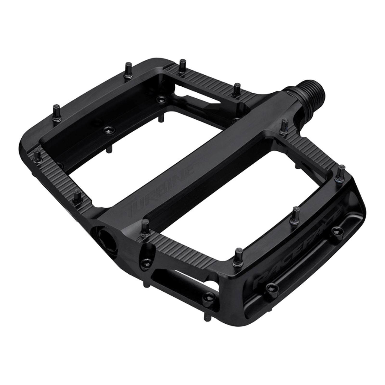 Race Face Turbine PlatForm Pedals - Body: Aluminum - Black - Pair [MPN: 941-00-004-01]_1645473