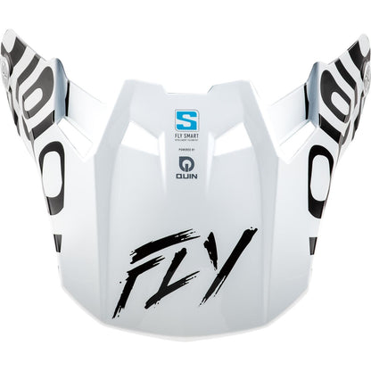 FLY Racing Formula S Carbon Abyss Visor - White/Black_2569269