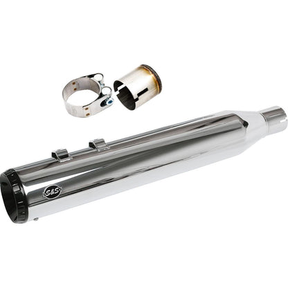 S&S Cycle 2-into-1 4-1/2" Swindler Muffler Kit - Chrome for M8 Touring 550-1142_1734536