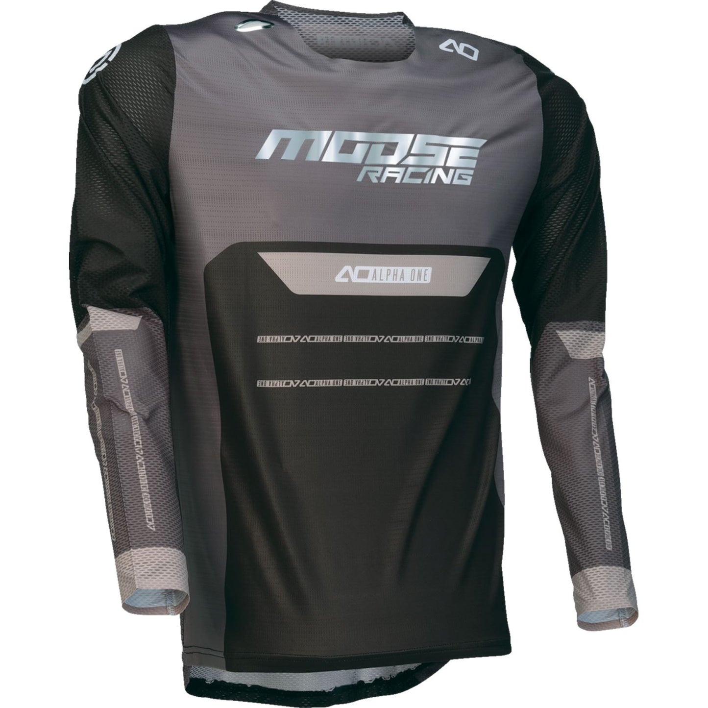 Moose Offroad Alpha One Jersey - Black/Gray - Medium OPEN BOX [MPN: 2910-8298]_2194345