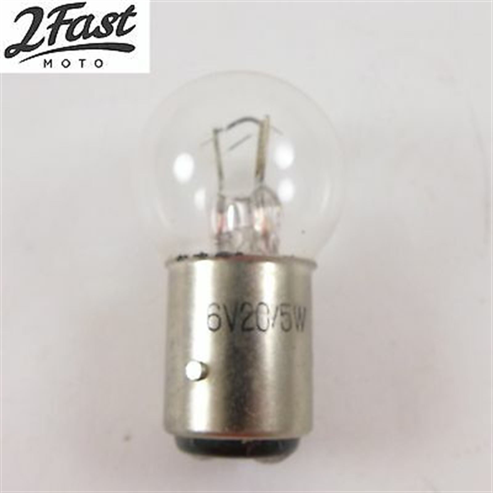 2FastMoto 6 Volt - 20w / 5w Watt Replacement Turn-Signal Light Bulb For Suzuki 044-620_648983