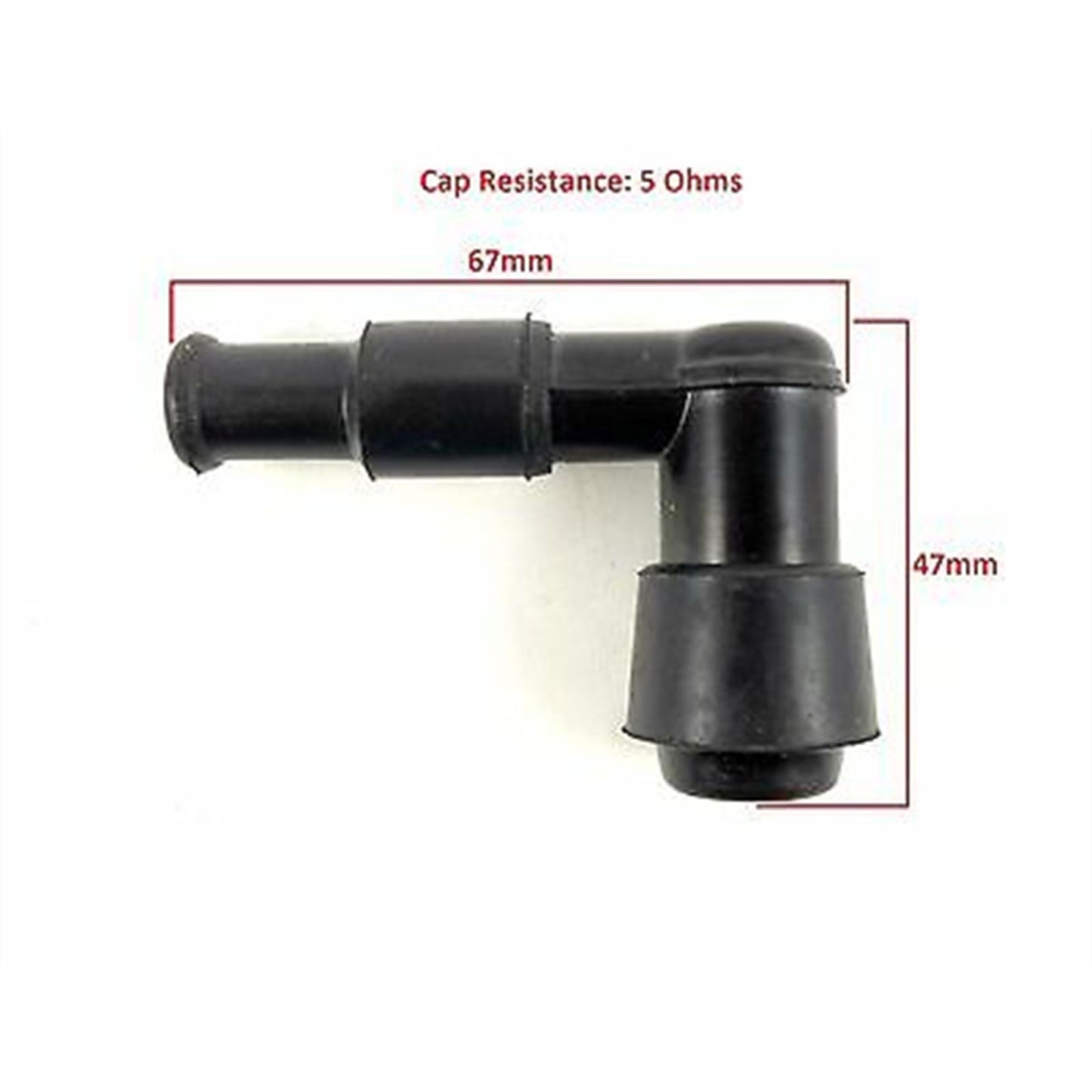 2FastMoto Spark Plug Cap 90 Degree with Rubber Boots For Kawasaki/Honda 053-505_623065