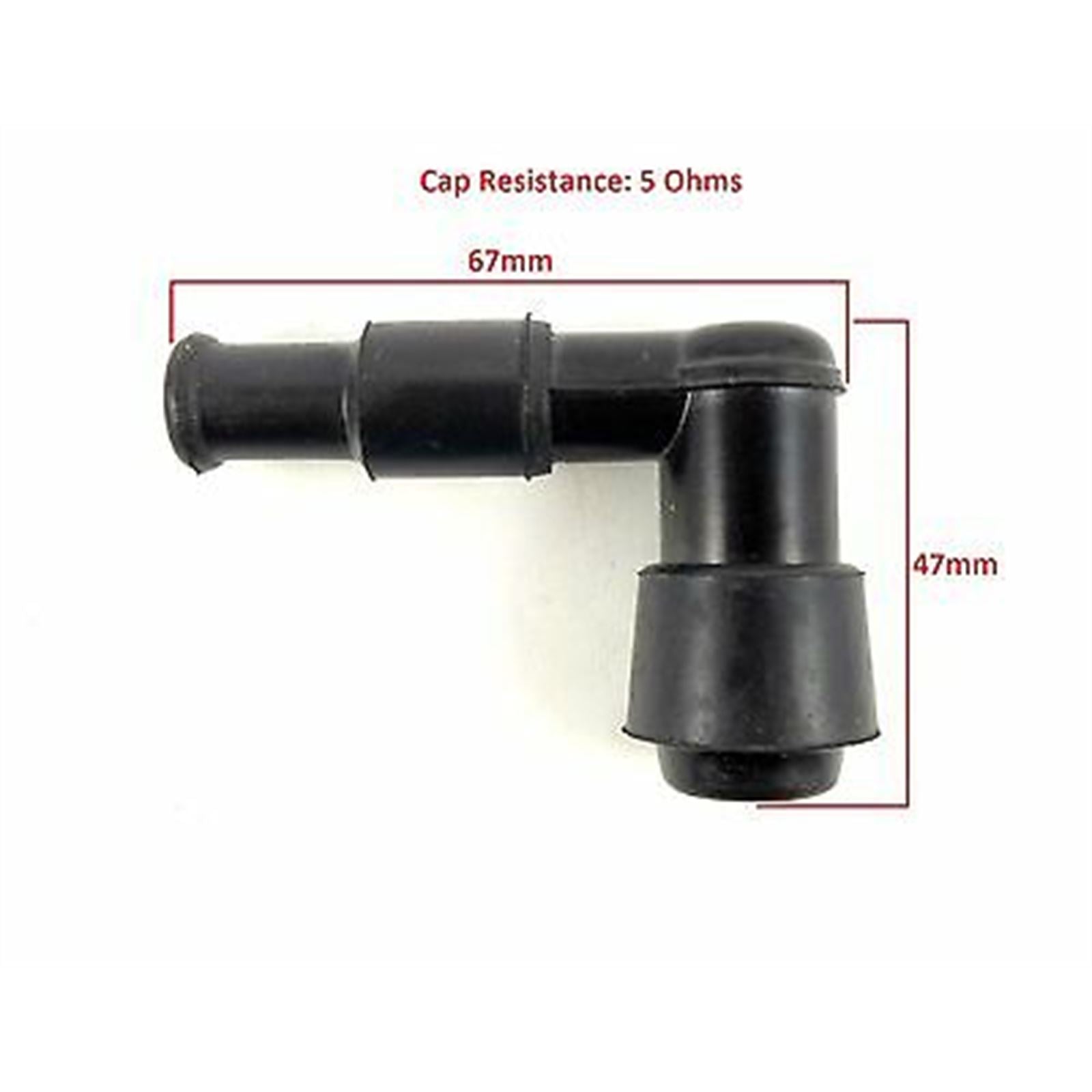 2FastMoto Spark Plug Cap 90 Degree with Rubber Boots For Kawasaki/Honda 053-505_623065