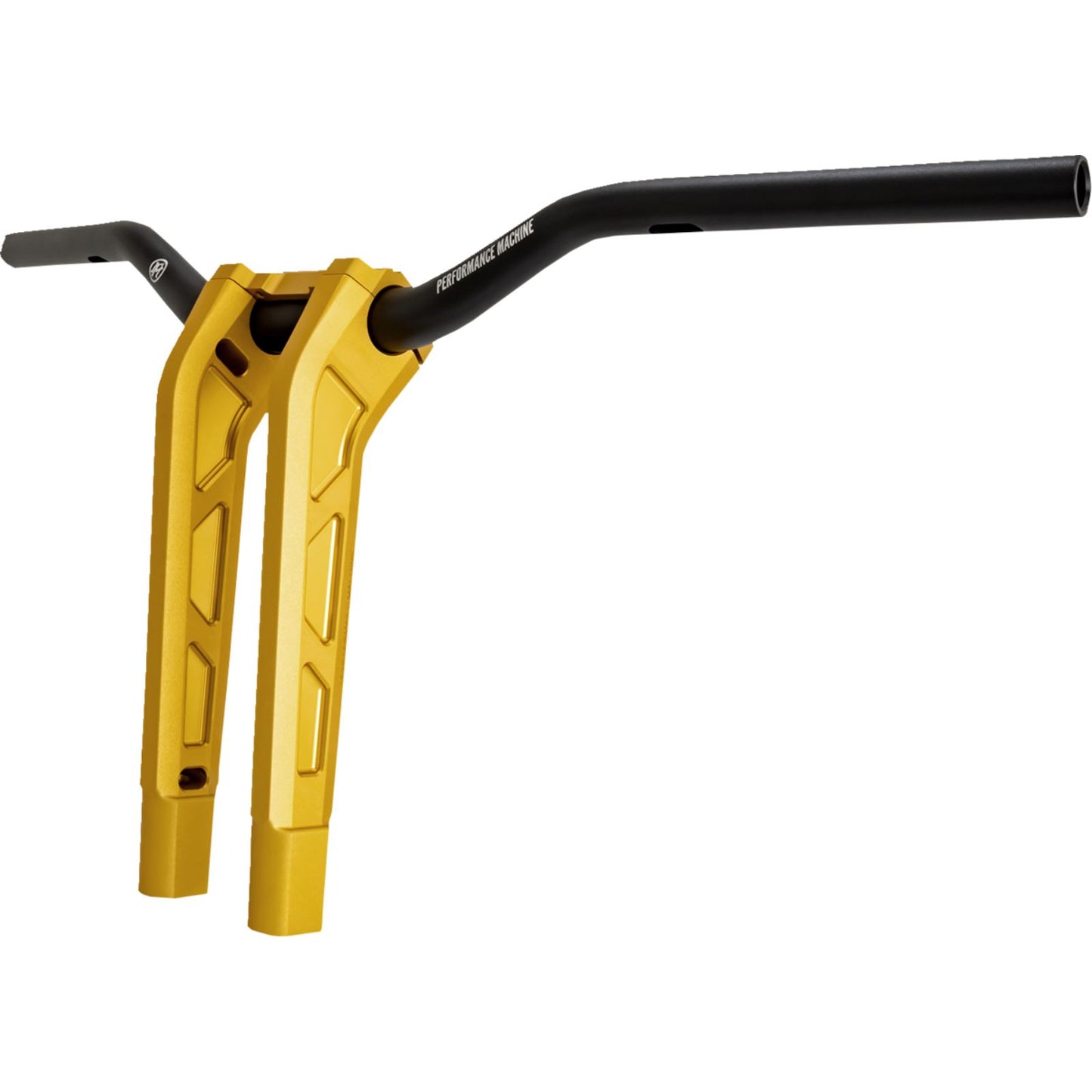 Performance Machine Phatbar H-Bar Assy, 11-1/2in Riser, 1-1/4in Bar - Gold Ops [MPN: 0208-2197M-SMG]_1773114