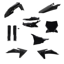 Acerbis Full Plastic Kit for KTM 125-450 SX/SX-F/XC/XC-F '23-24 - Black 2986510001_1714372