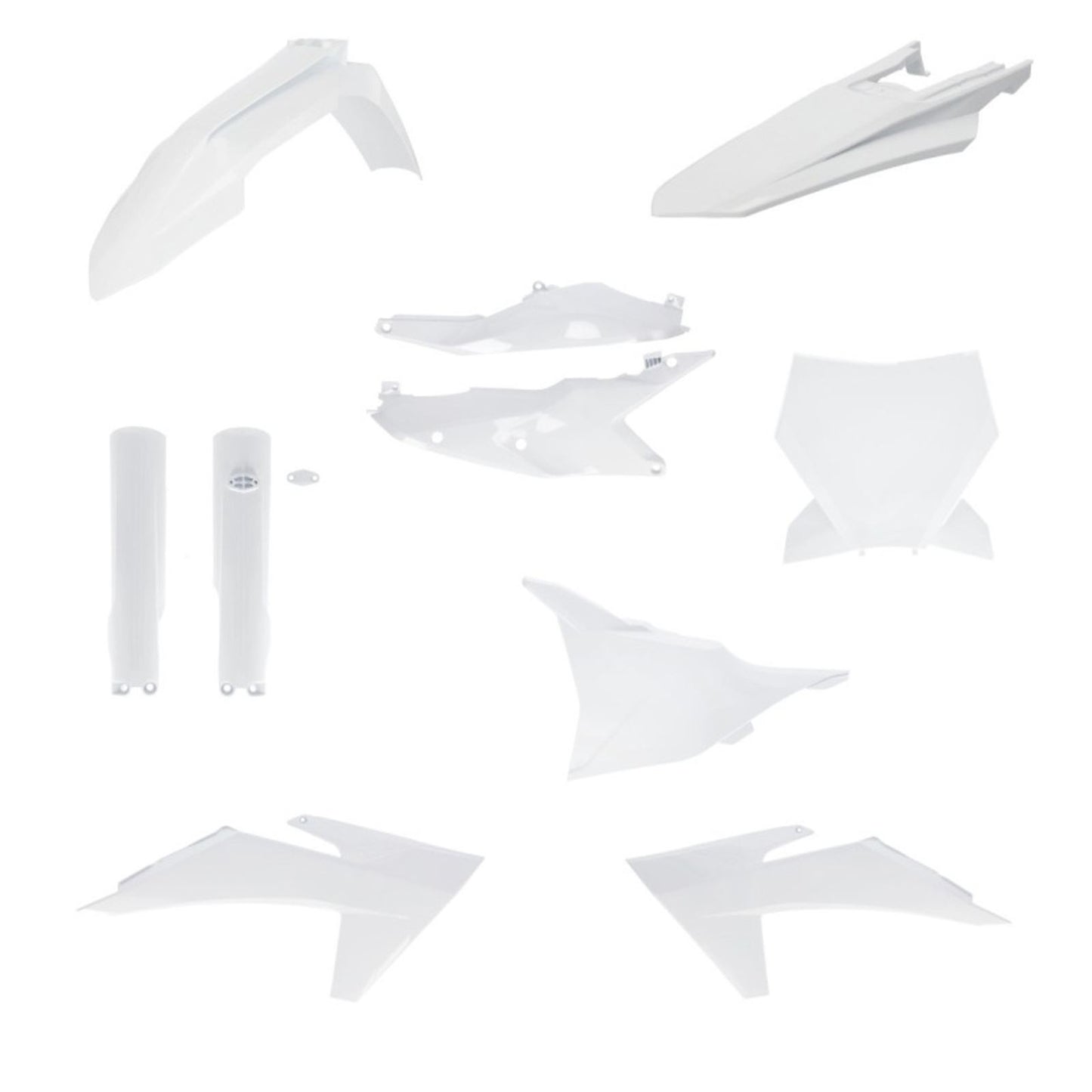 Acerbis Full Plastic Kit for KTM 125-450 SX/SX-F/XC/XC-F '23-24 - White 2986510002_1714403