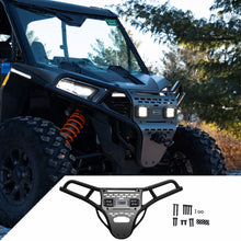 Ravek Front Bumper/Skid Plate with White Lights fits Polaris RZR - Black 64-317BKL_1702091
