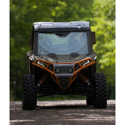Ravek Front Bumper/Skid Plate with White Lights fits Polaris RZR - Orange 64-317ORL_1702127