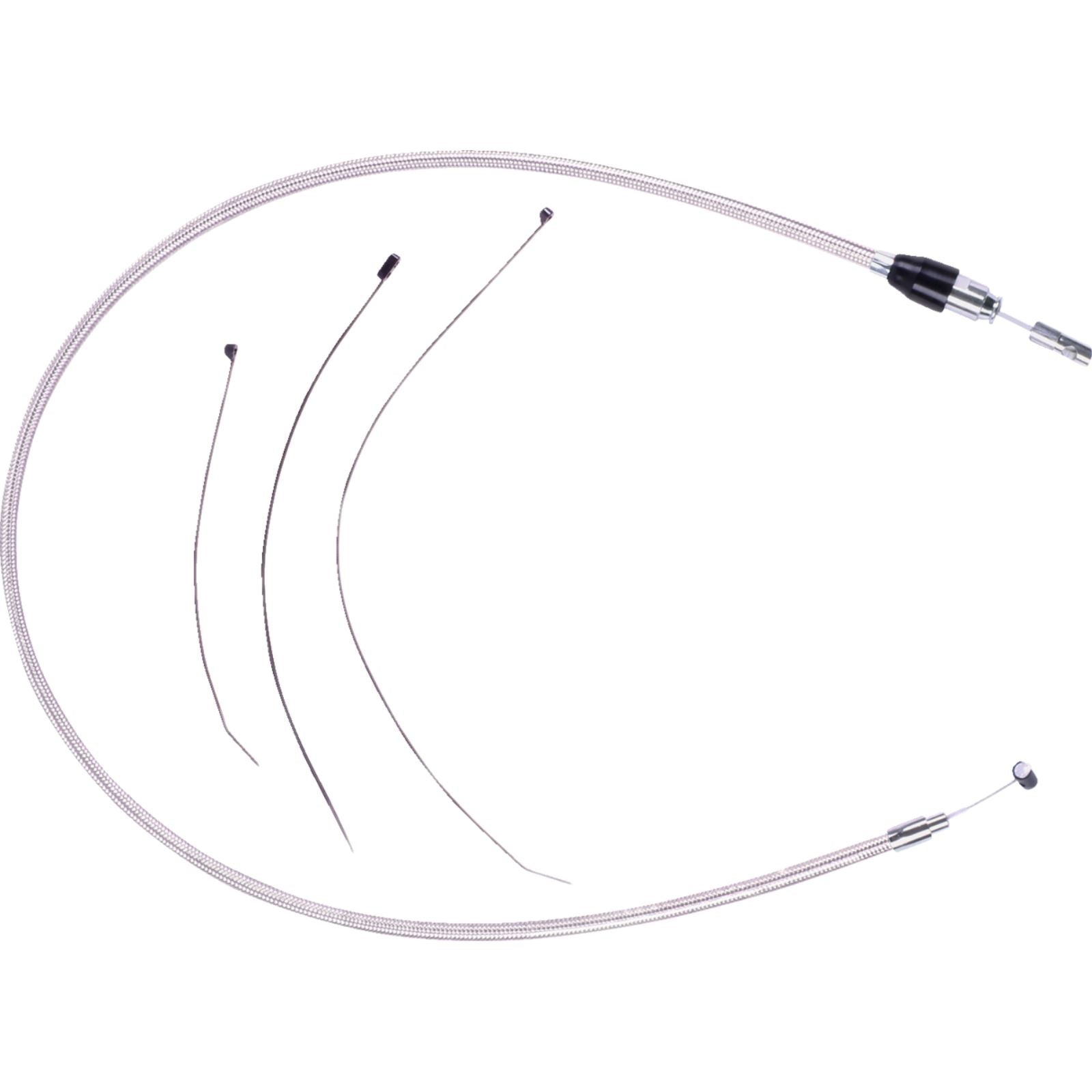 Magnum Polished Stainless Quick Connect Upper Clutch Cable - 39" [MPN: 523804HE]_1702109