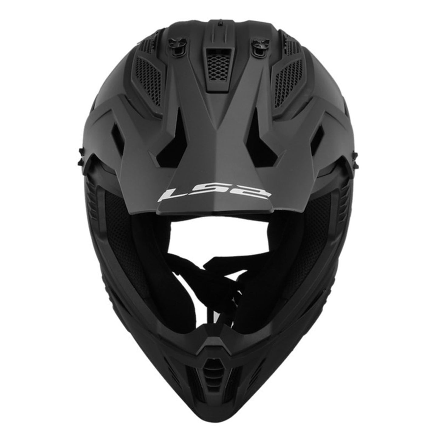 LS2 Gate II Solid Full Face MX Helmet - Matte Black - Large OPEN BOX [MPN: 708-1014]_2097483