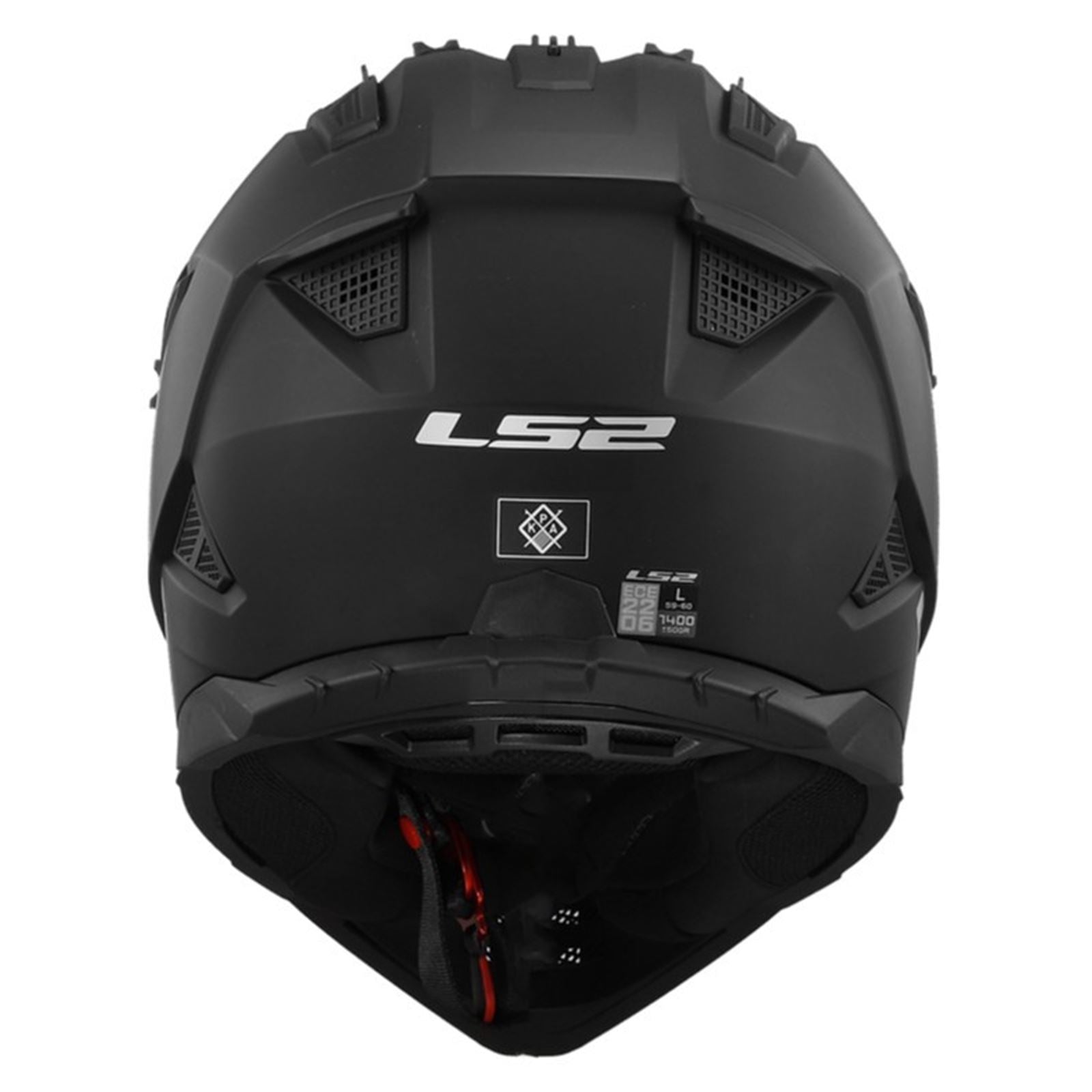 LS2 Gate II Solid Full Face MX Helmet - Matte Black - Large OPEN BOX [MPN: 708-1014]_2097486