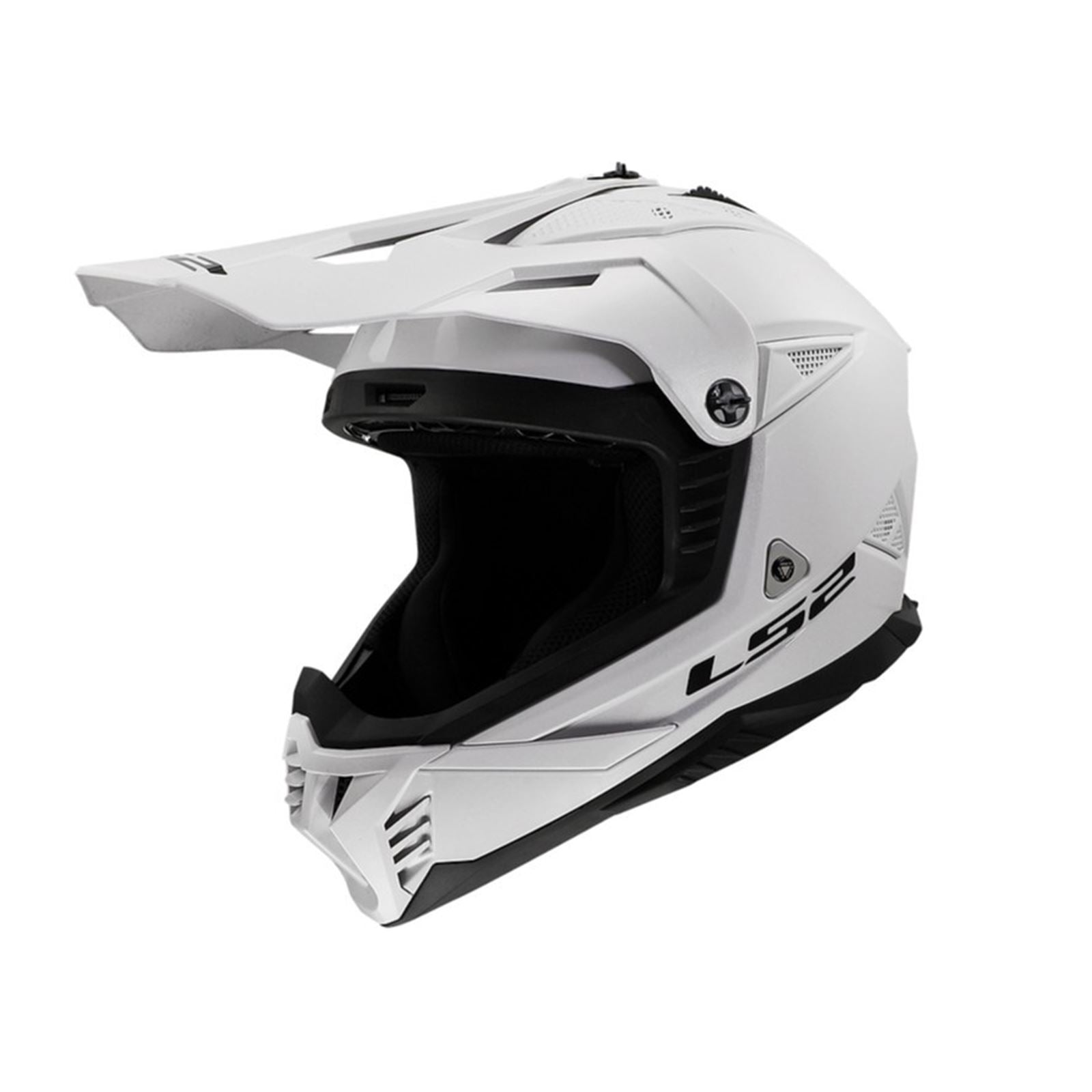 LS2 Gate II Solid Full Face MX Helmet - Gloss White_1839895