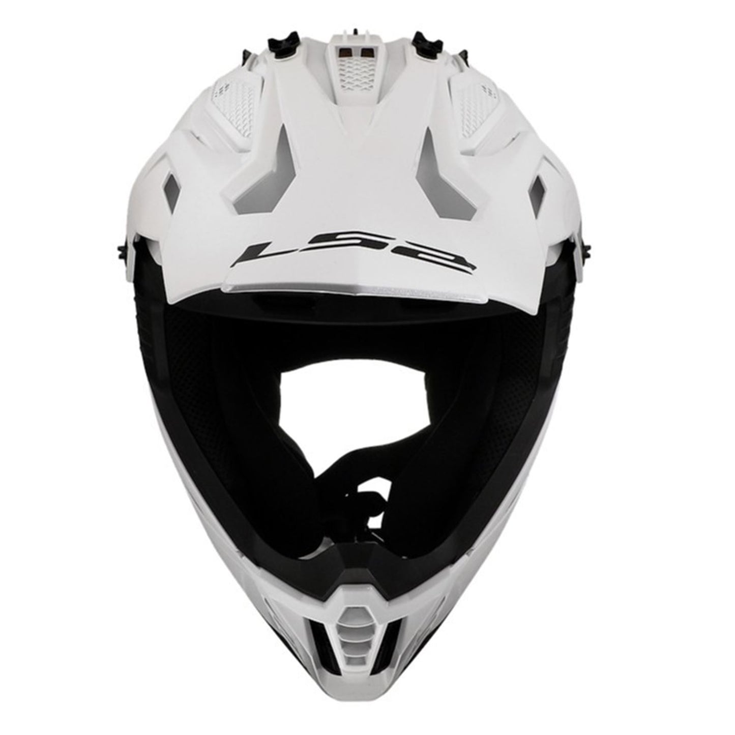LS2 Gate II Solid Full Face MX Helmet - Gloss White - Medium OPEN BOX [MPN: 708-1023]_2097491