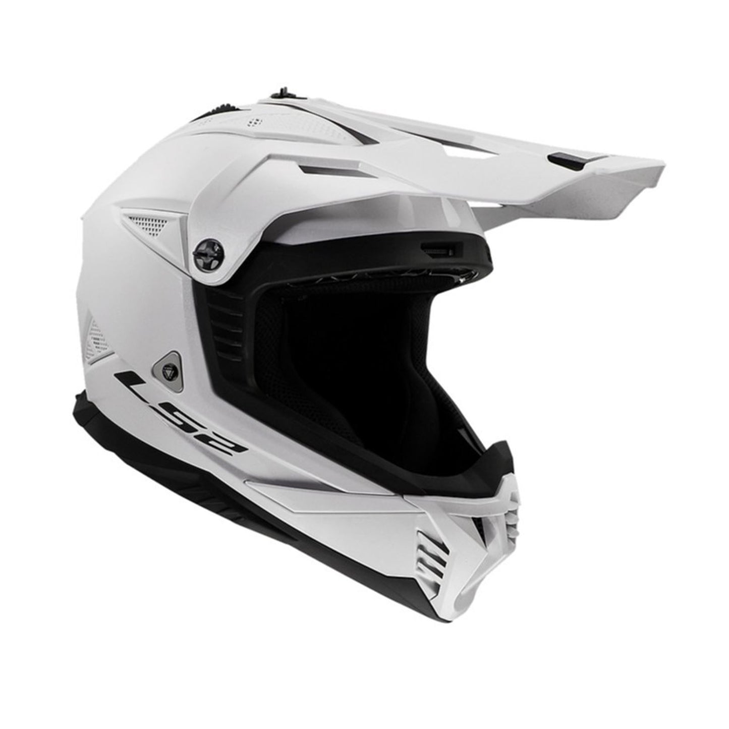 LS2 Gate II Solid Full Face MX Helmet - Gloss White - Medium OPEN BOX [MPN: 708-1023]_2097492