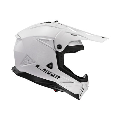 LS2 Gate II Solid Full Face MX Helmet - Gloss White - Medium OPEN BOX [MPN: 708-1023]_2097493