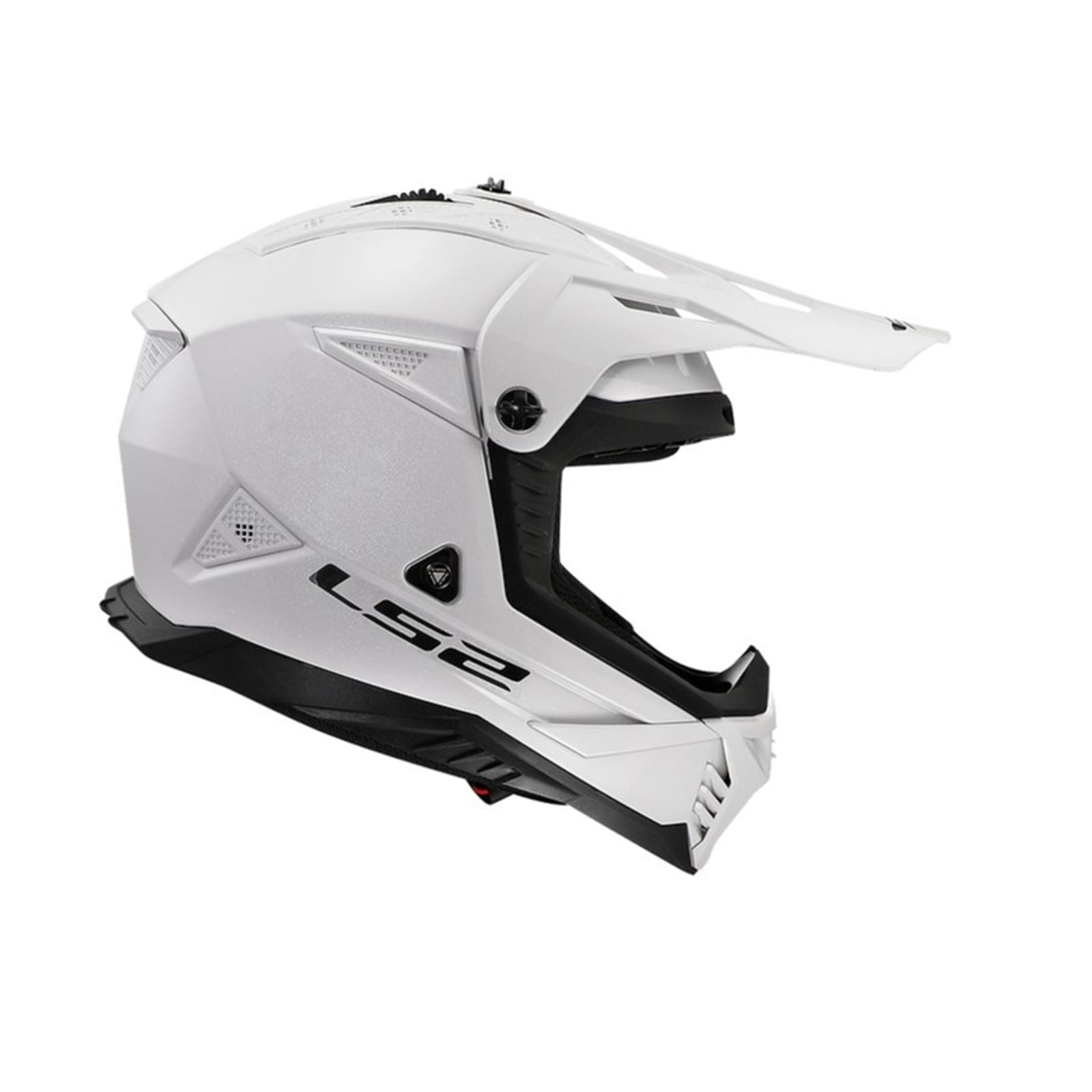 LS2 Gate II Solid Full Face MX Helmet - Gloss White - Large OPEN BOX [MPN: 708-1024]_2097498