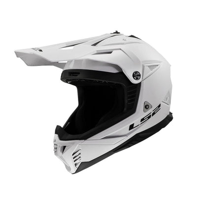 LS2 Gate II Solid Full Face MX Helmet - Gloss White - Large OPEN BOX [MPN: 708-1024]_2097499