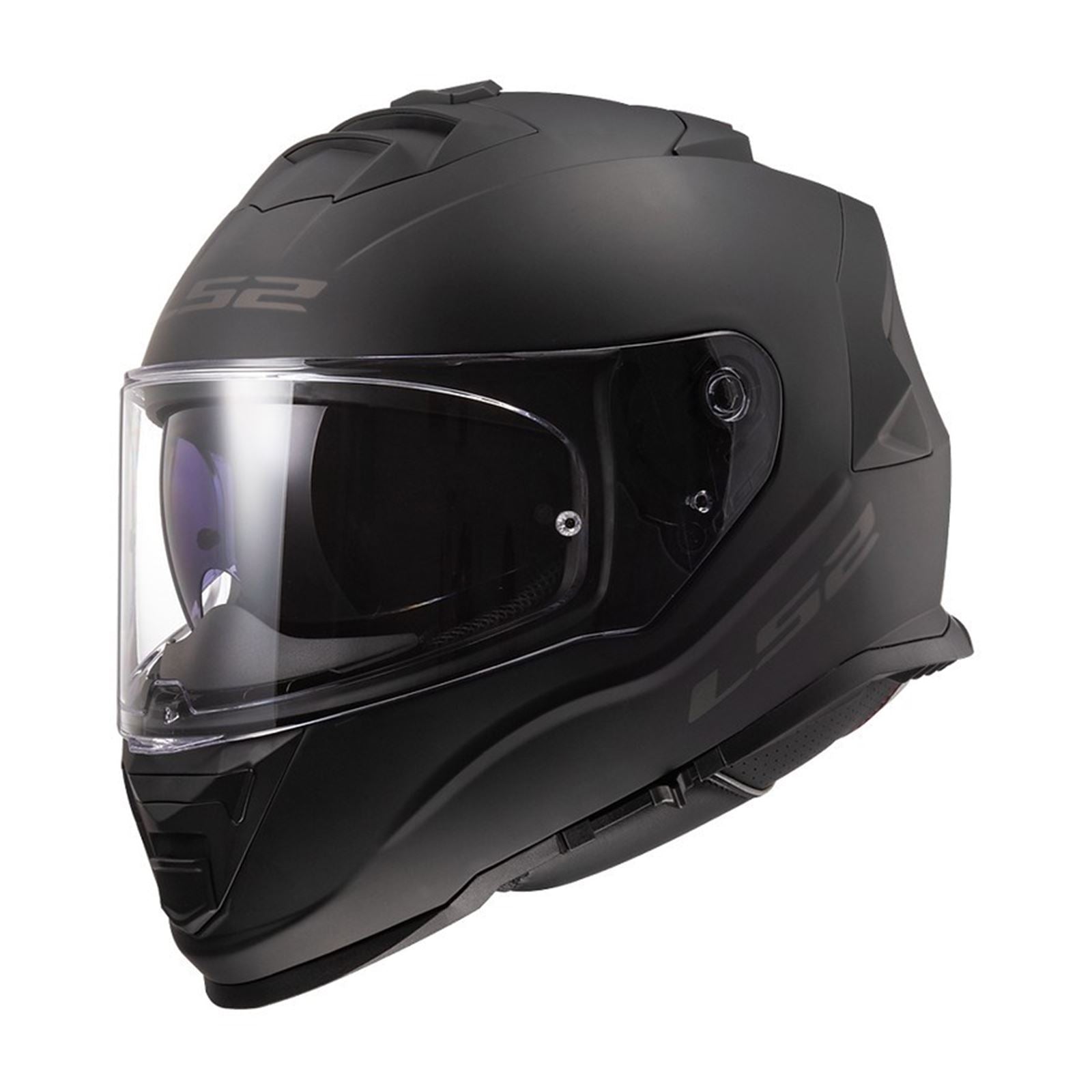 LS2 Assault Solid Helmet with SunShield - Matte Black_1725378
