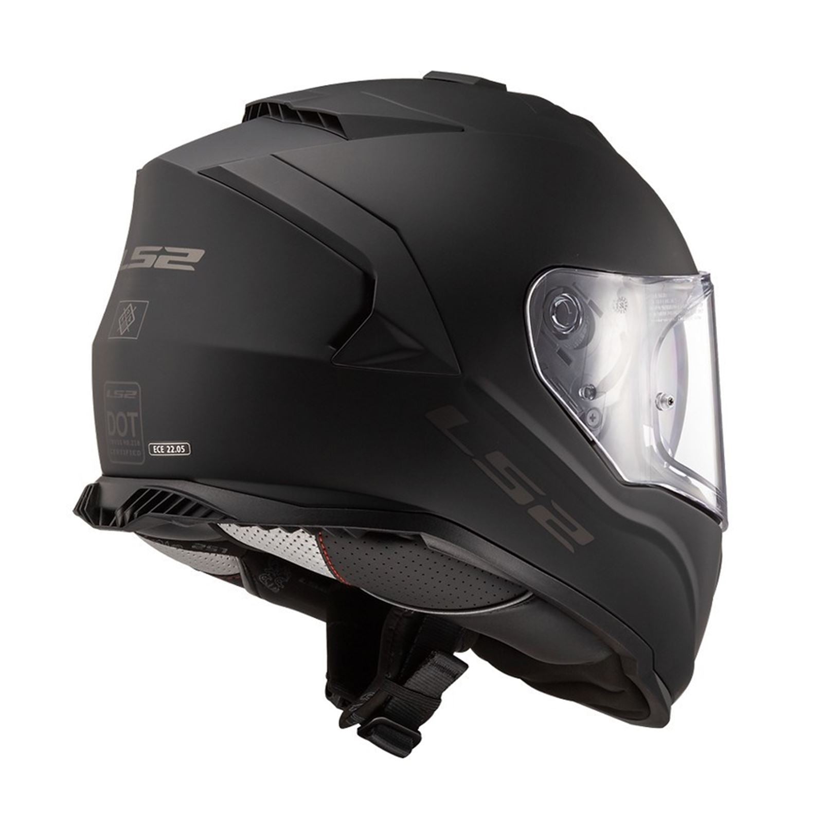 LS2 Assault Solid Helmet with SunShield - Matte Black - Medium OPEN BOX [MPN: 800-1013]_2097506