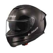 LS2 Stream II Solid Helmet with SunShield - Gloss Black_1726515