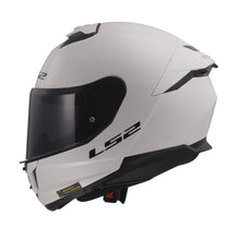 LS2 Stream II Solid Helmet with SunShield - Gloss White_1726619