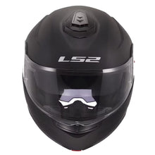 LS2 Strobe II Solid Modular Motorcycle Helmet with SunShield Matte Black_1819096