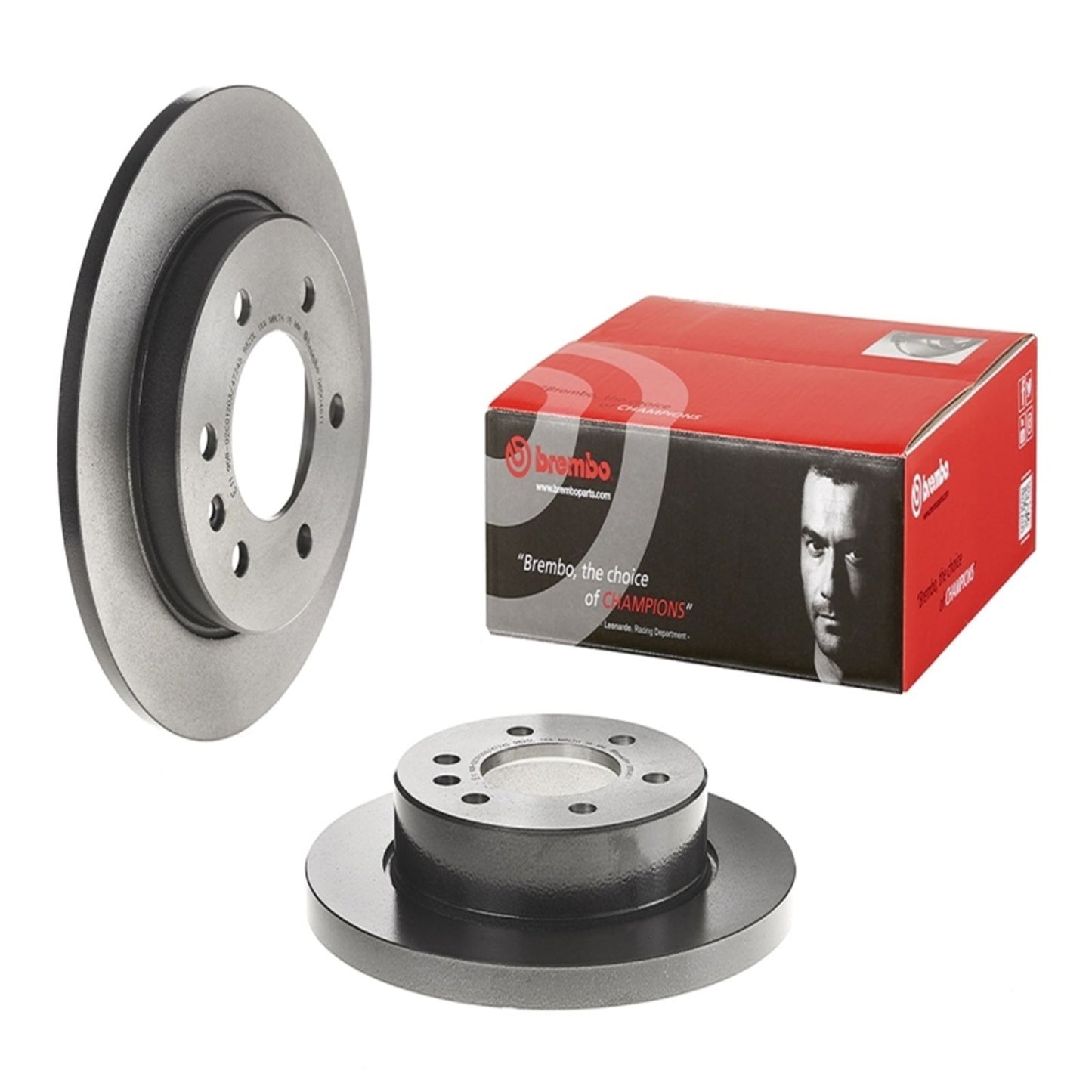 Brembo OE - Automotive Rear UV Coated Brake Disc fits Mercedes-Benz Sprinter 1500/2500 [MPN: 08.D046.11]_1998257