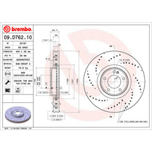 Brembo OE - Automotive Friction Brake Disc fits 19-22 Mercedes-Benz G63 AMG [MPN: 09.D762.10]_1998249