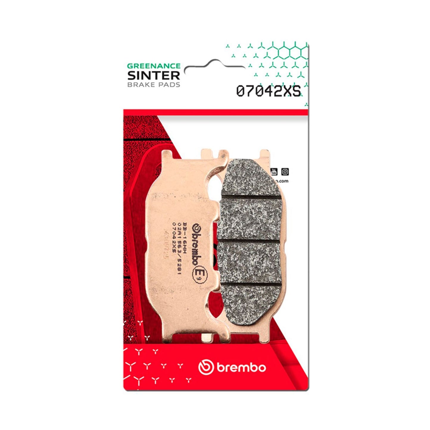 Brembo OE - Powersports Sinter Brake Pad - Front fits Yamaha YP Majesty 250cc/ XP TMAX 500cc [MPN: 07042XS]_1727827