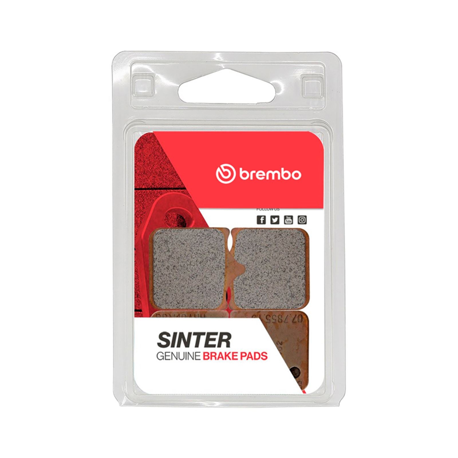 Brembo OE - Powersports Brake Pad - Front fits13-19 BMW S R 1000cc/09-18 BMW S RR 1000cc [MPN: 07BB3396]_1727860
