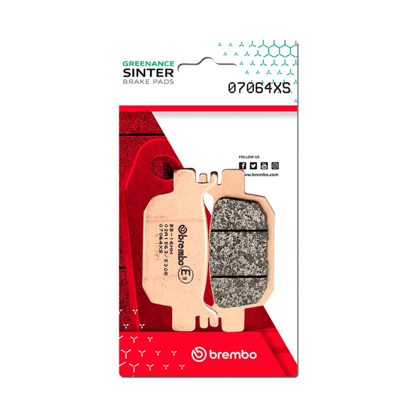 Brembo OE - Powersports Brake Pad - Rear fits 07-11 Honda NSS 250cc [MPN: 07064XS]_1727908