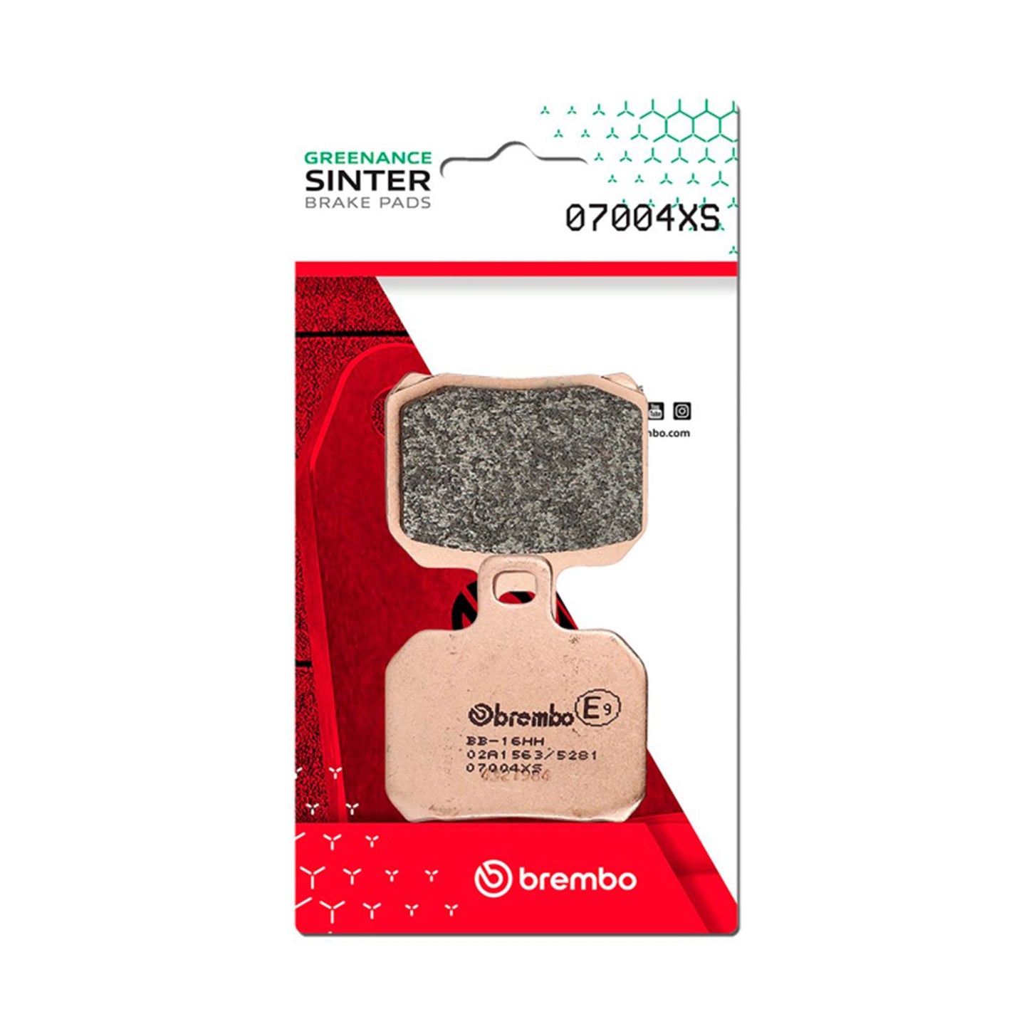 Brembo OE - Powersports Brake Pad - Rear fits 06-22 Gilera Nexus 500cc [MPN: 07004XS]_1727913