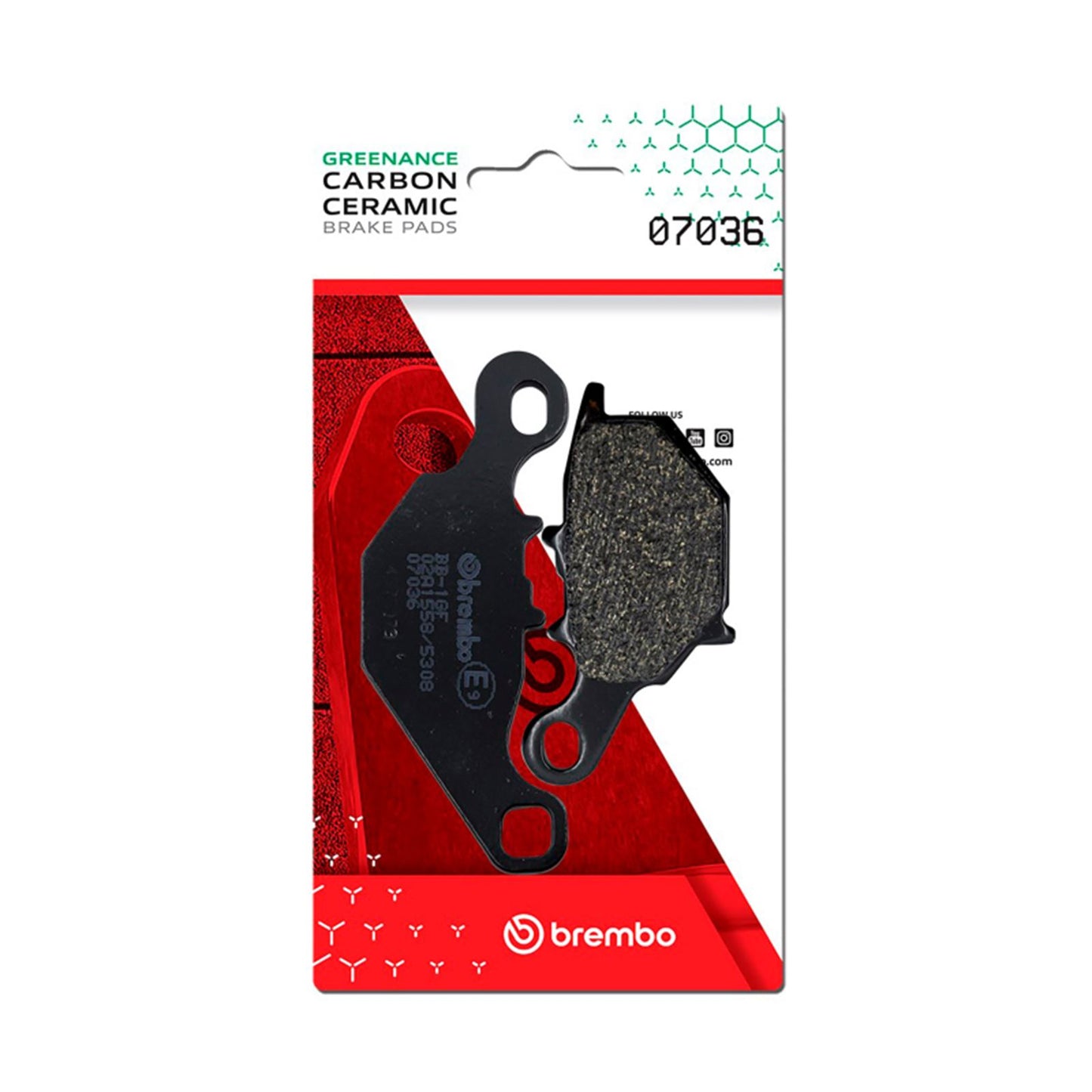 Brembo OE - Powersports Carbon Ceramic Brake Pad - Front fits Suzuki [MPN: 07036]_1728764