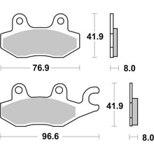 Brembo OE - Powersports Brake Pad - Rear fits 02-11 Cagiva Canyon 500cc  [MPN: 07YA22SP]_2100906
