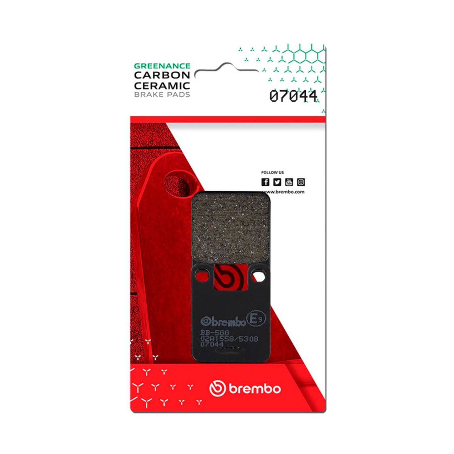 Brembo OE - Powersports Carbon Ceramic Brake Pad - Rear Suzuki /Yamaha  [MPN: 07044]_1729353