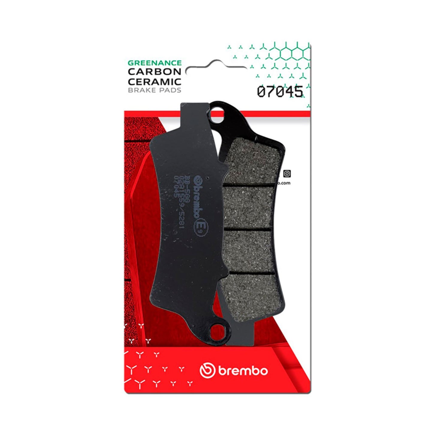 Brembo OE - Powersports Carbon Ceramic Brake Pad - Front fits Kymco /Malaguti /Piaggio  [MPN: 07045]_1729266