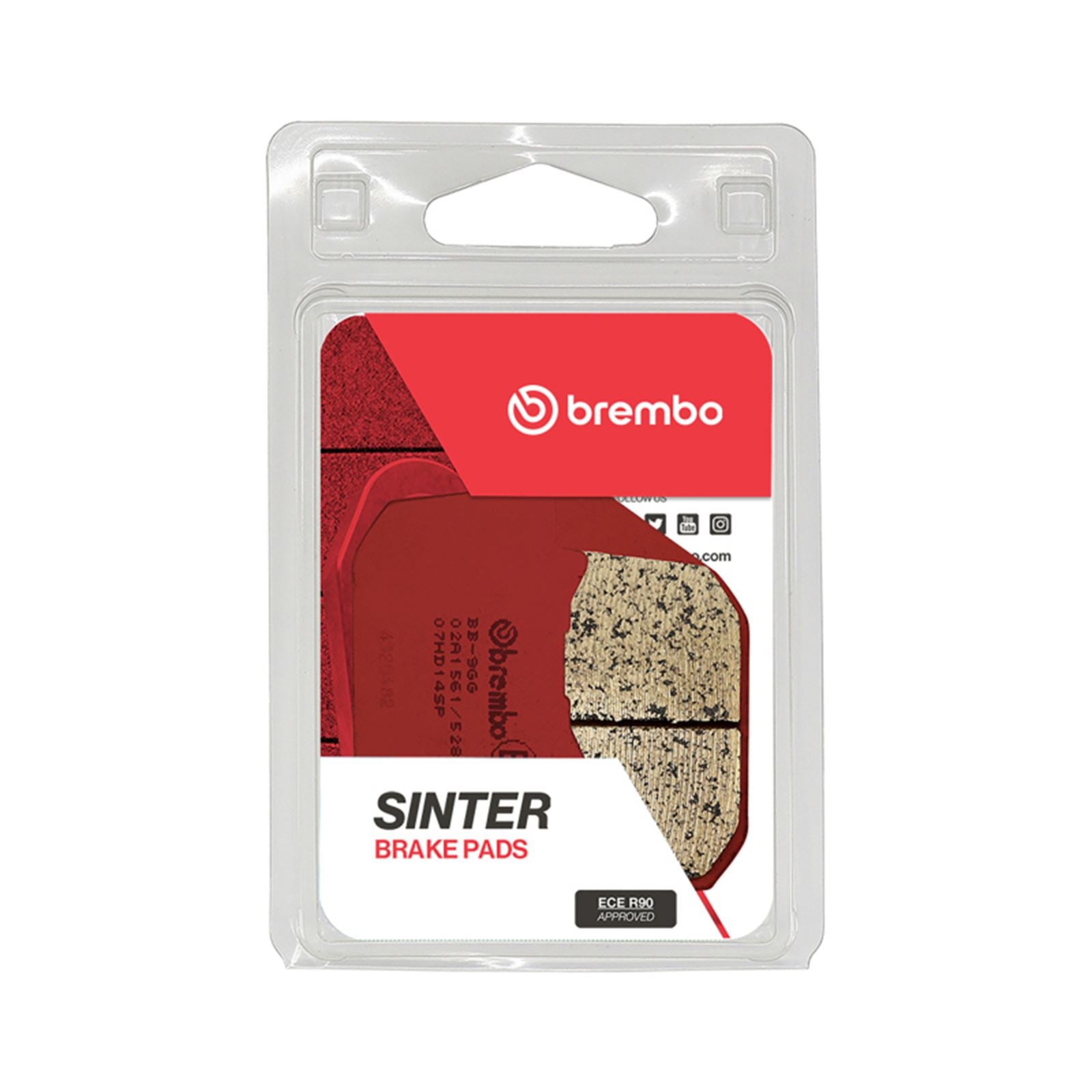 Brembo OE - Powersports Brake Pad - Rear fits 04-13 Harley Davidson XL C Sportster Custom 883cc [MPN: 07HD14SP]_1728872
