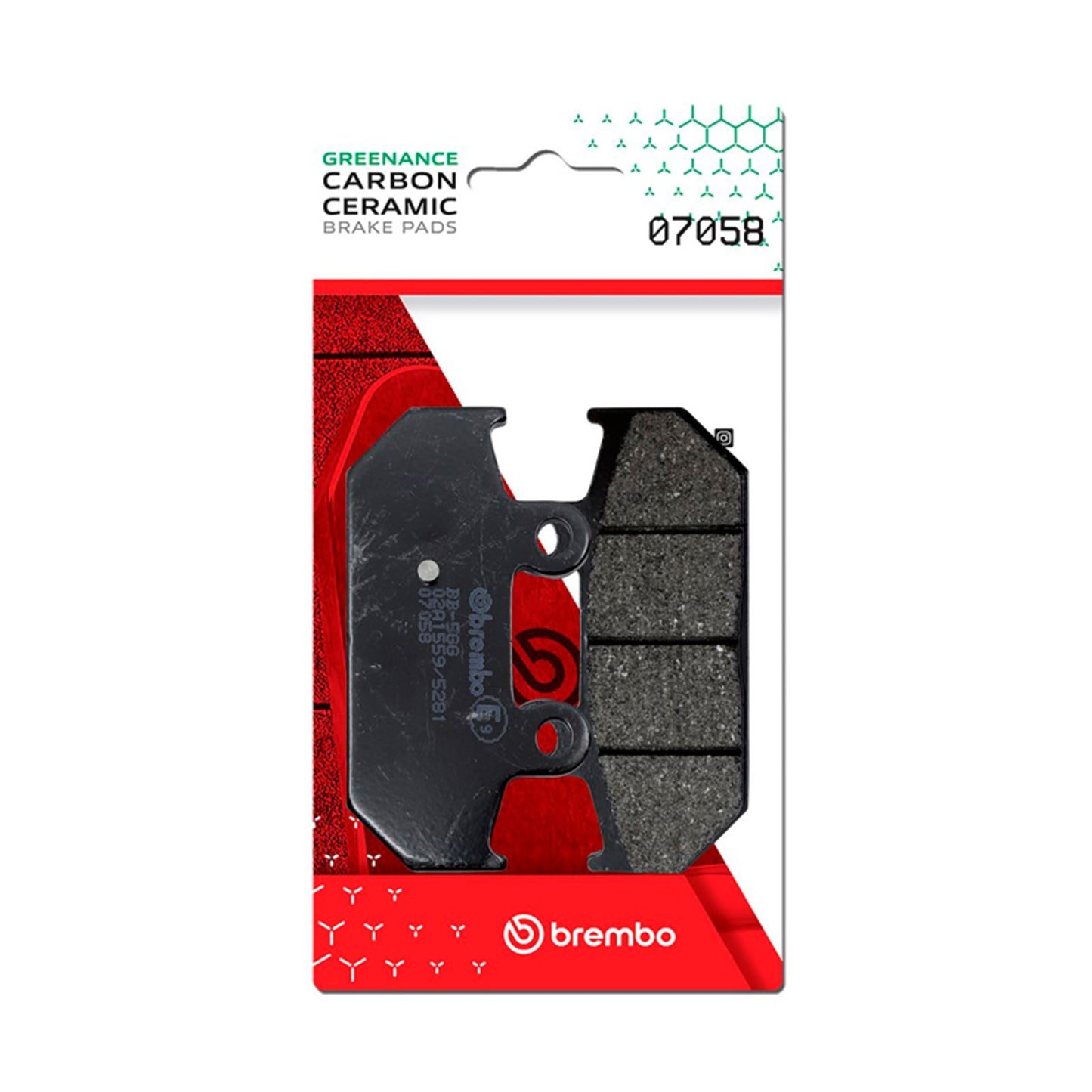 Brembo OE - Powersports Carbon Ceramic Brake Pad - Rear fits Suzuki An Burgman  [MPN: 07058]_1728749