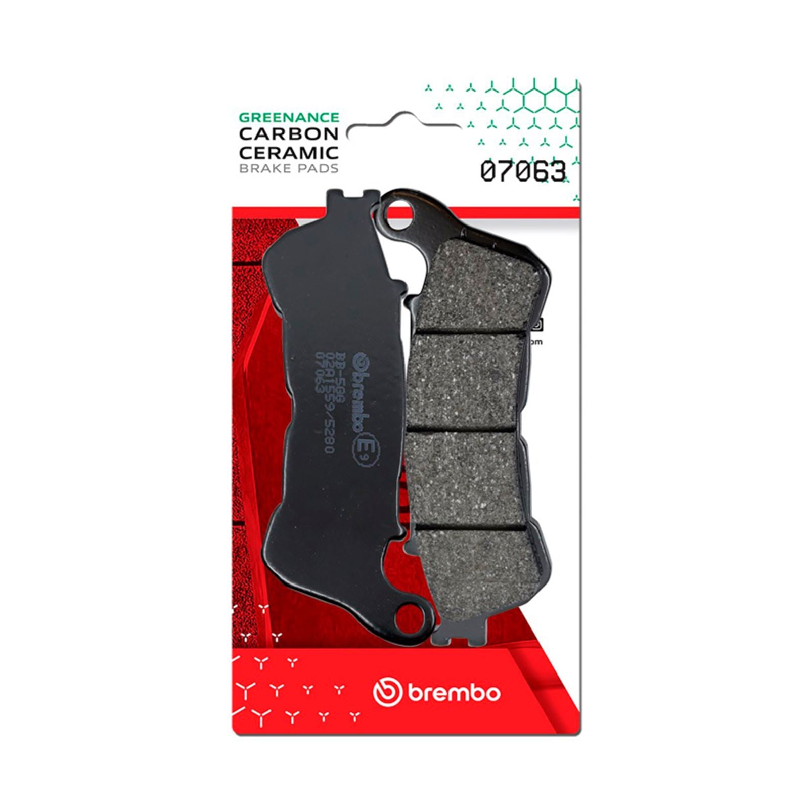 Brembo OE - Powersports Carbon Ceramic Brake Pad - Front fits Honda Forza/Suzuki Sixteen/UH/UX [MPN: 07063]_1728137