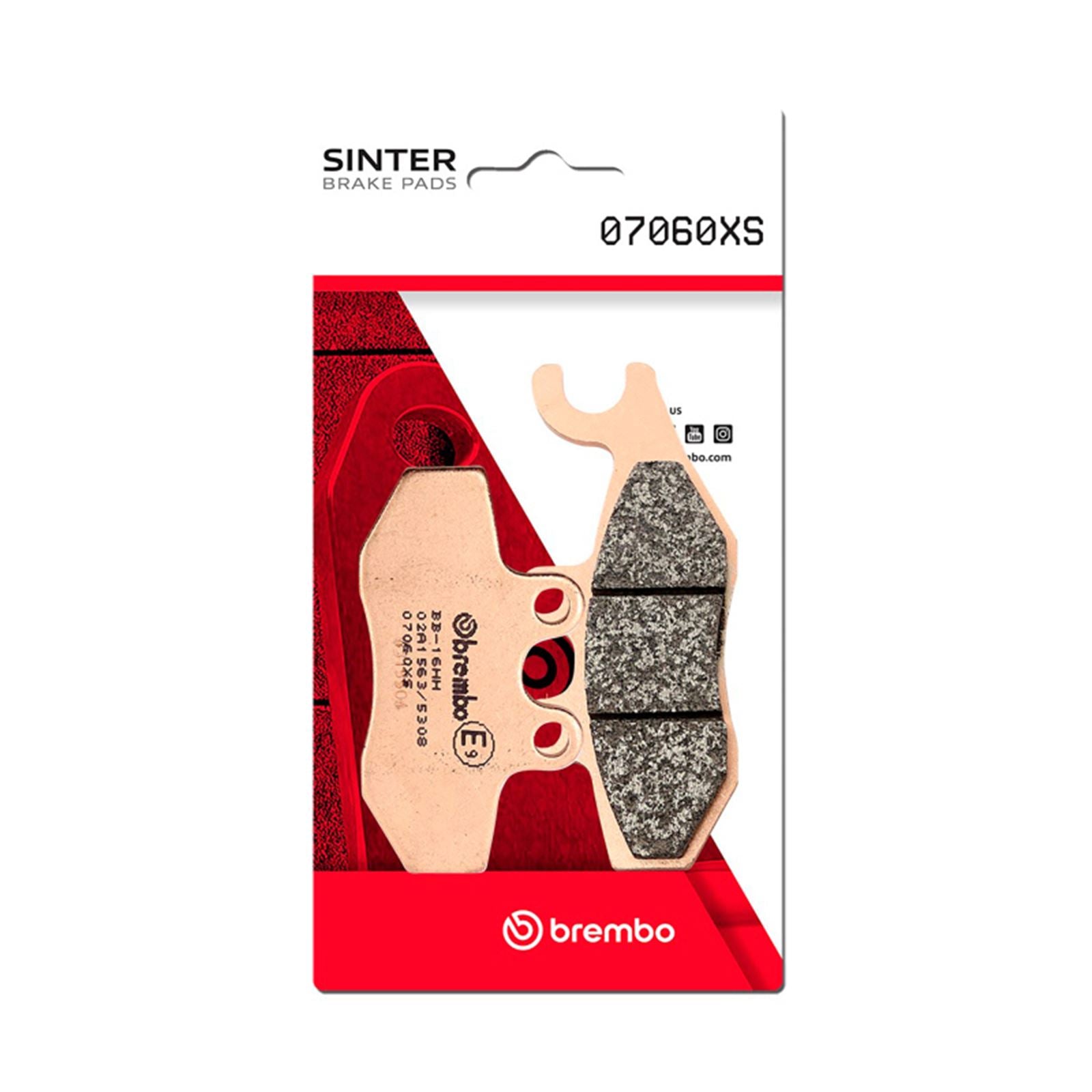 Brembo OE - Powersports Sinter Brake Pad - Front fits Piaggio Vespa X9 Right /07-08 X8 Right  [MPN: 07060XS]_1728817