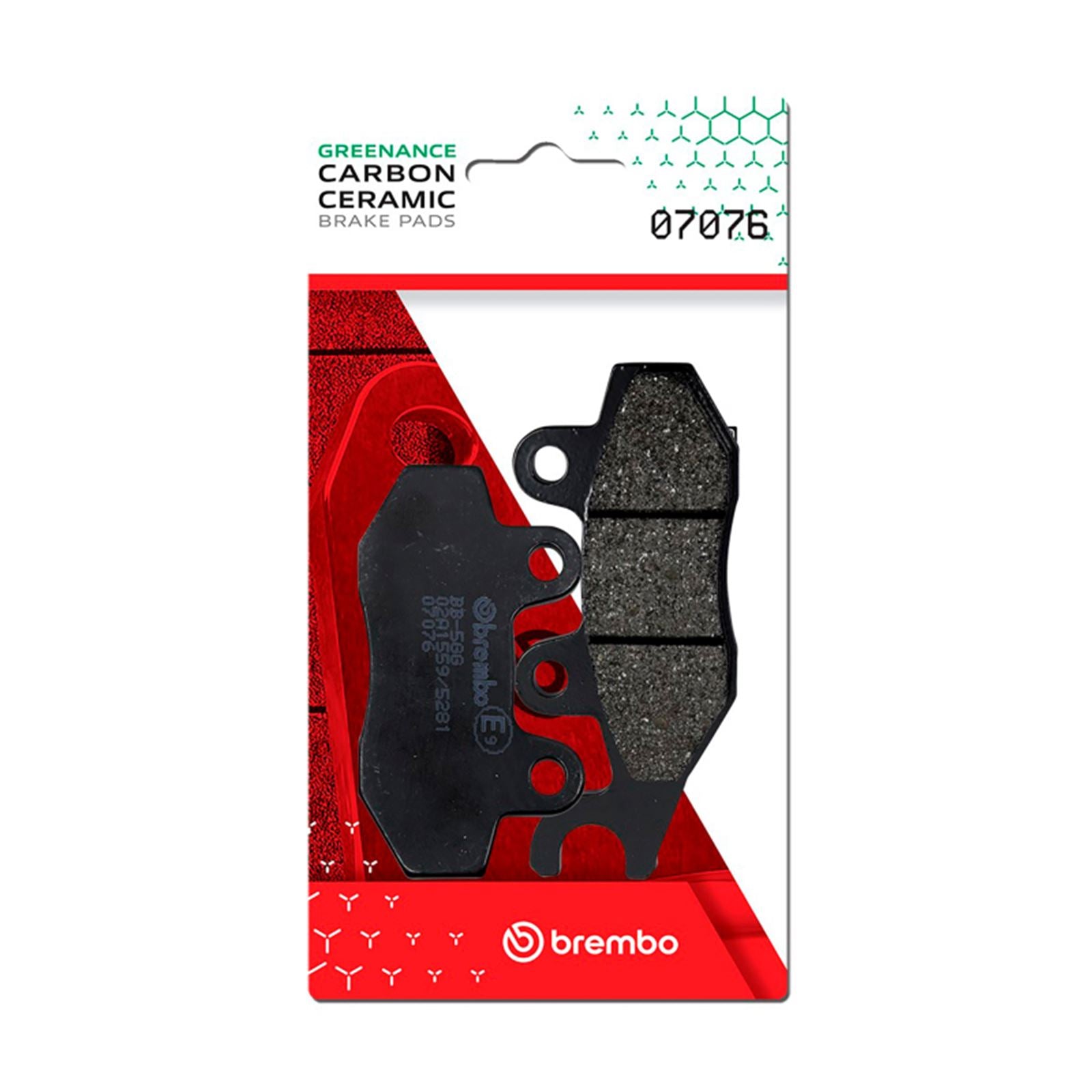 Brembo OE - Powersports Carbon Ceramic Brake Pad Front fits Peugeot Satelis/Vivacity/Suzuki Burgman [MPN: 07076]_1730062