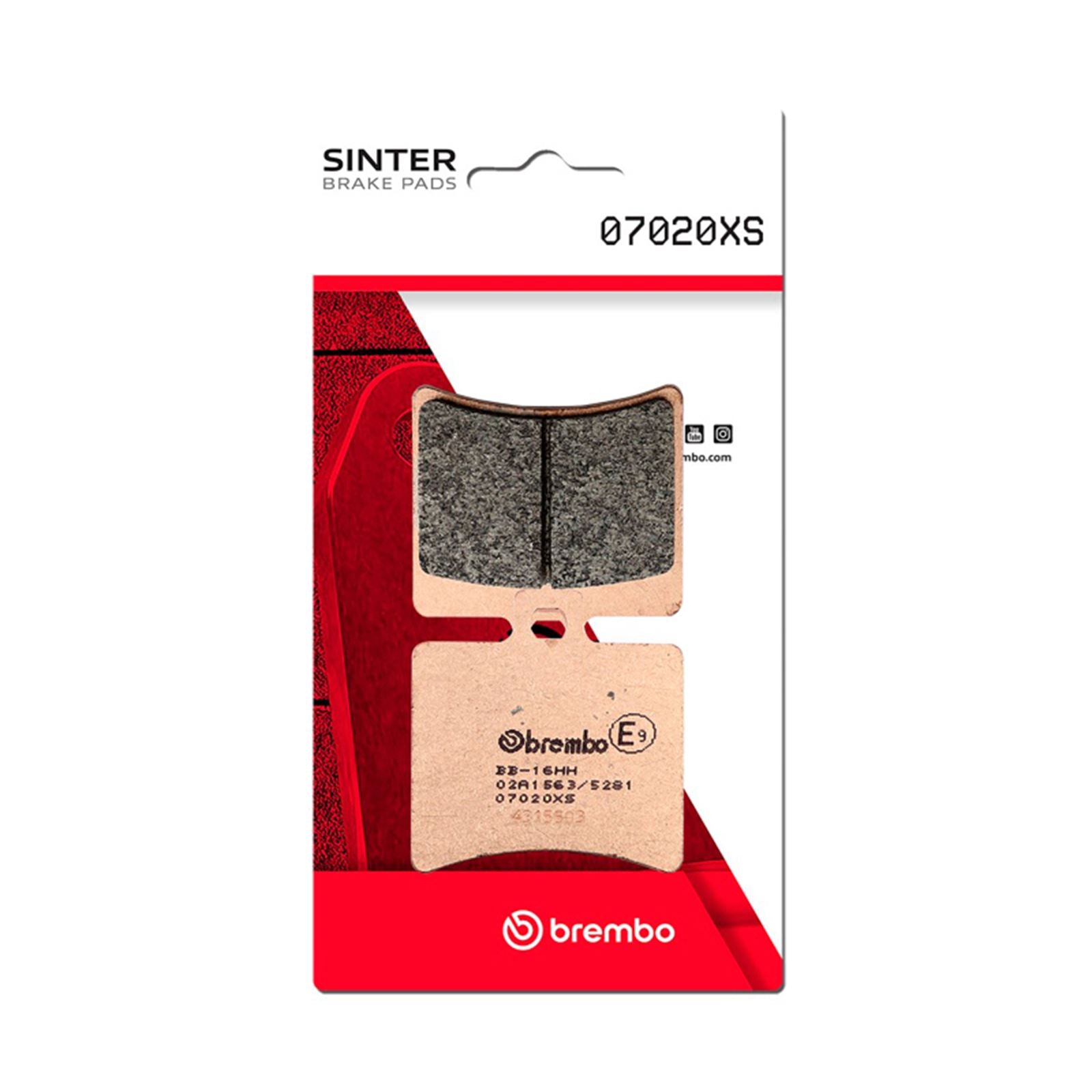 Brembo OE - Powersports Brake Pad - Rear fits 02-06 Aprilia Atlantic 250cc [MPN: 07020XS]_1728043