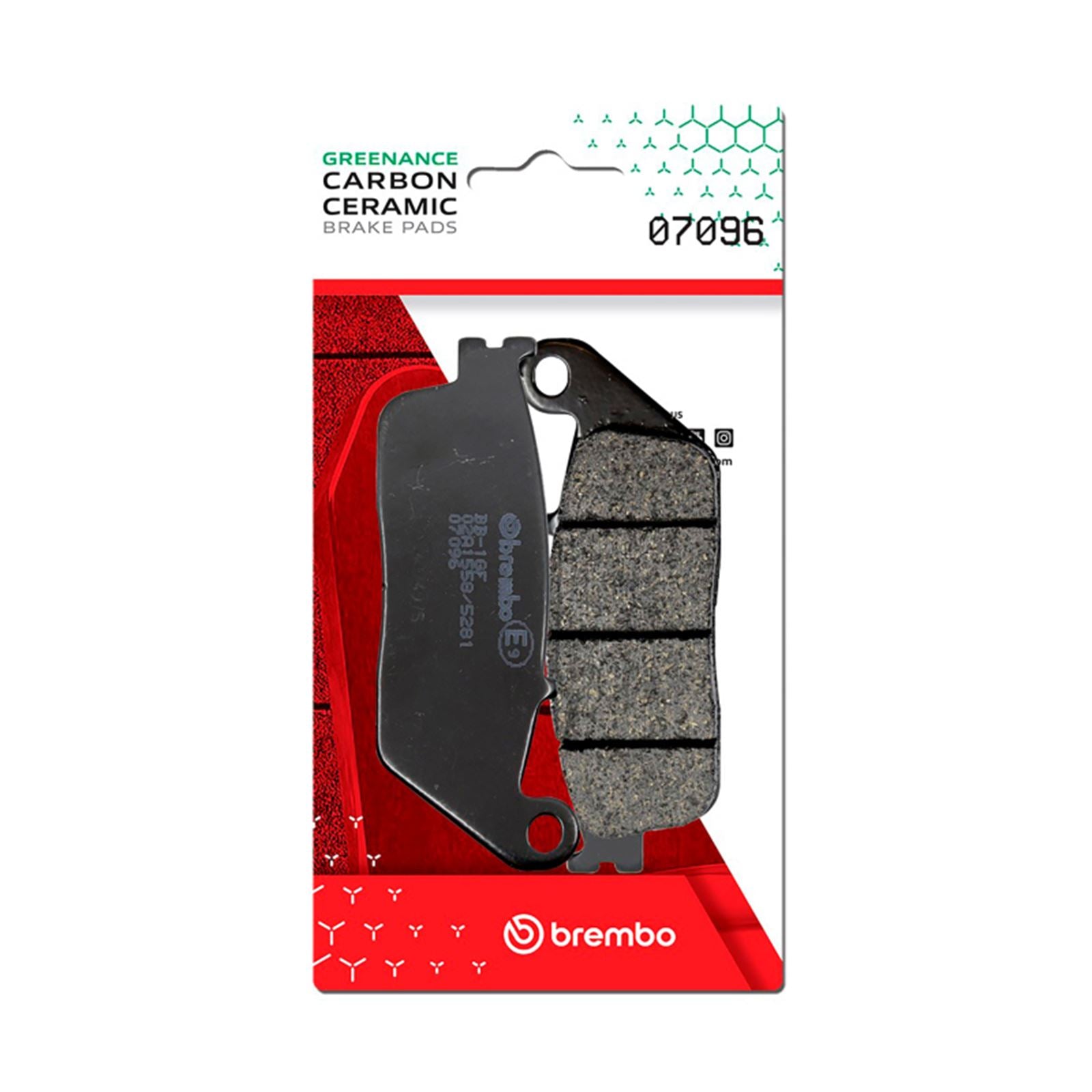 Brembo OE - Powersports Carbon Ceramic Brake Pad - Front fits Yamaha Versity/X-City/X-Max [MPN: 07096]_1729307