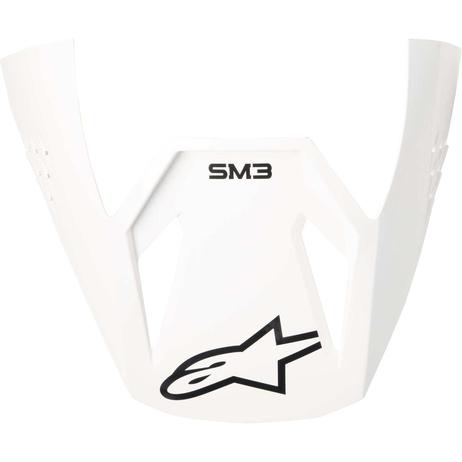Alpinestars SM3 Solid Visor - Glossy White [MPN: 8980326-2180-TU]_1864281