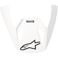 Alpinestars SM3 Solid Visor - Glossy White [MPN: 8980326-2180-TU]_1864281